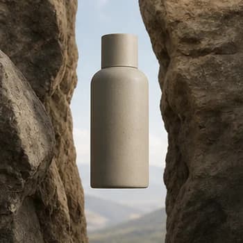 Between Rocks product-shot style preview