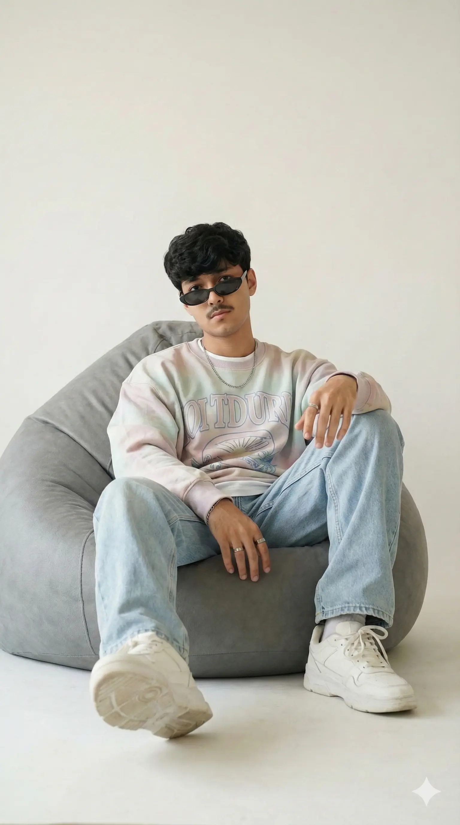 Gen-Z casual portrait Nano Banana prompt example