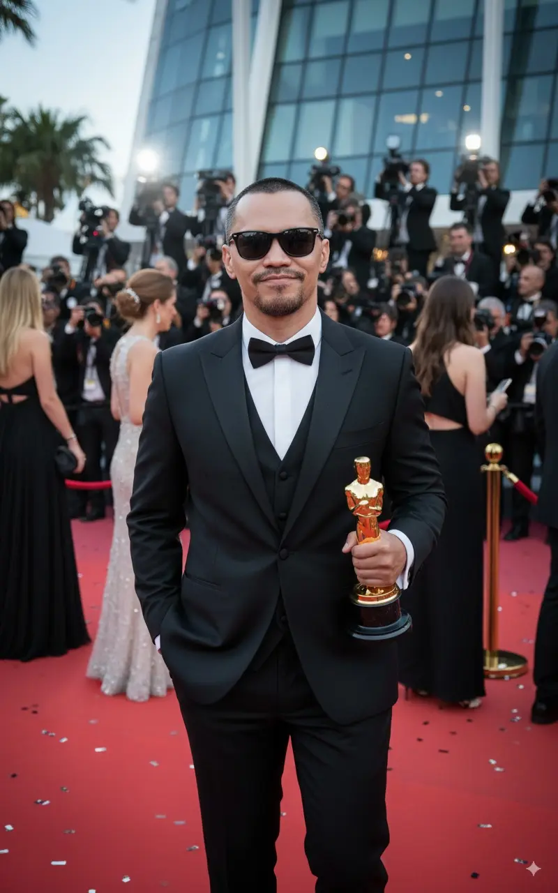 Red carpet at the Cannes Film Festival Nano Banana prompt example