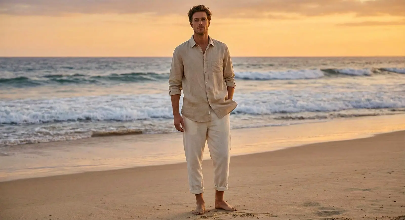 Coastal Linen Escape Nano Banana prompt example