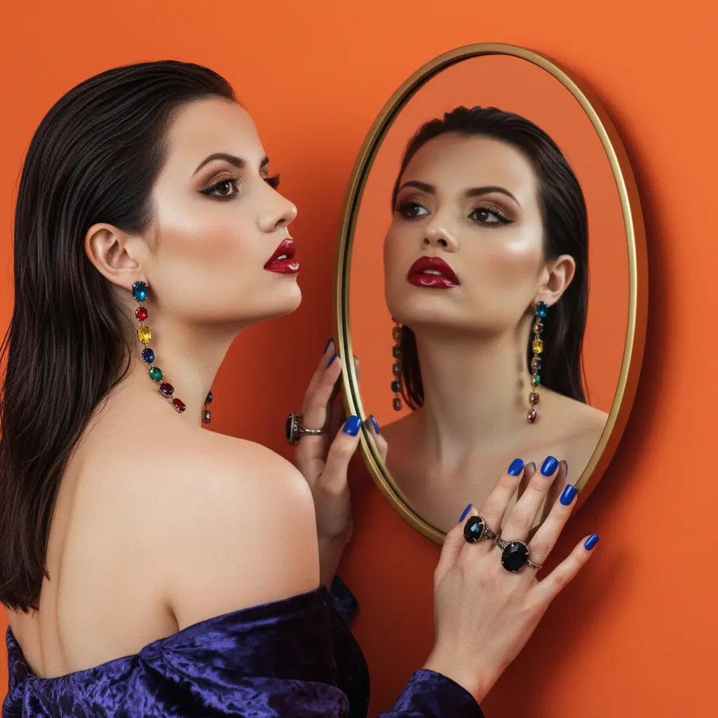 Mirror Image Fashion Nano Banana prompt example
