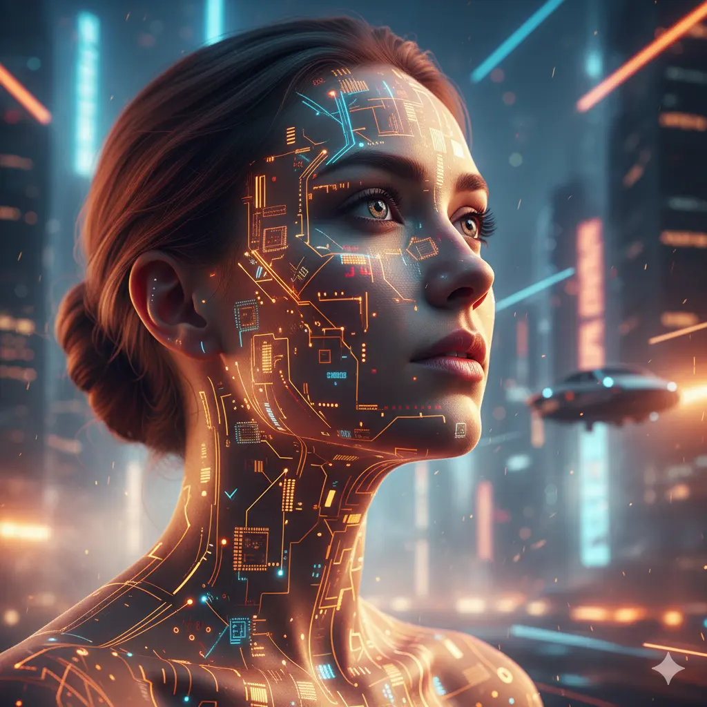 Human form technology Nano Banana prompt example