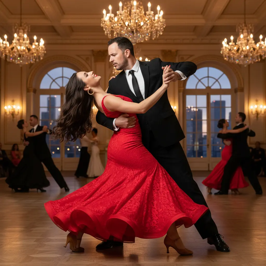 Ballroom Blaze: Passion in Motion Nano Banana prompt example