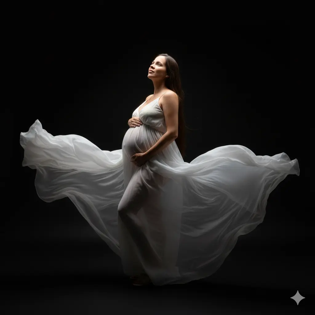 Artistic Pregnacy Nano Banana prompt example