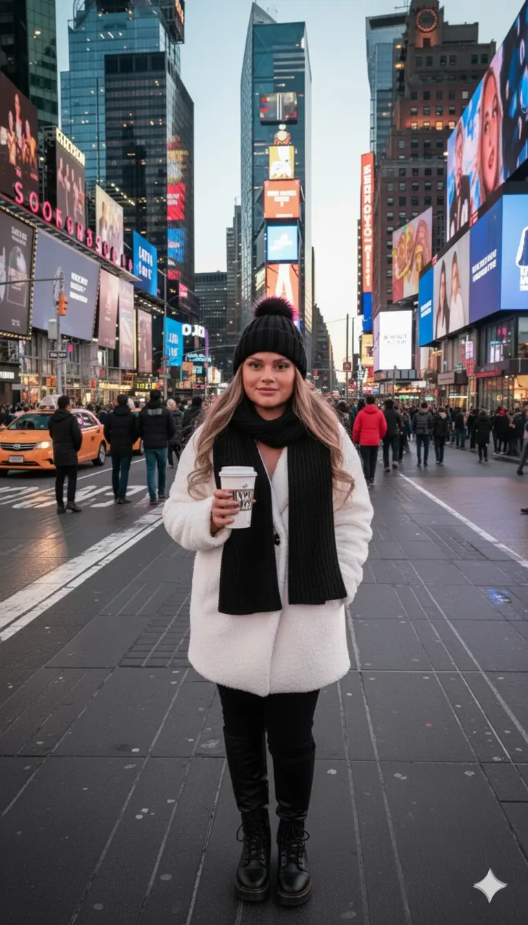 Foto em Nova York Nano Banana prompt example
