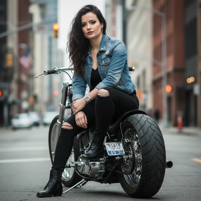 Road Ready: Denim and Attitude prompt example