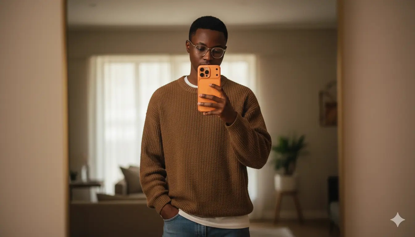 Selfie Nano Banana prompt example