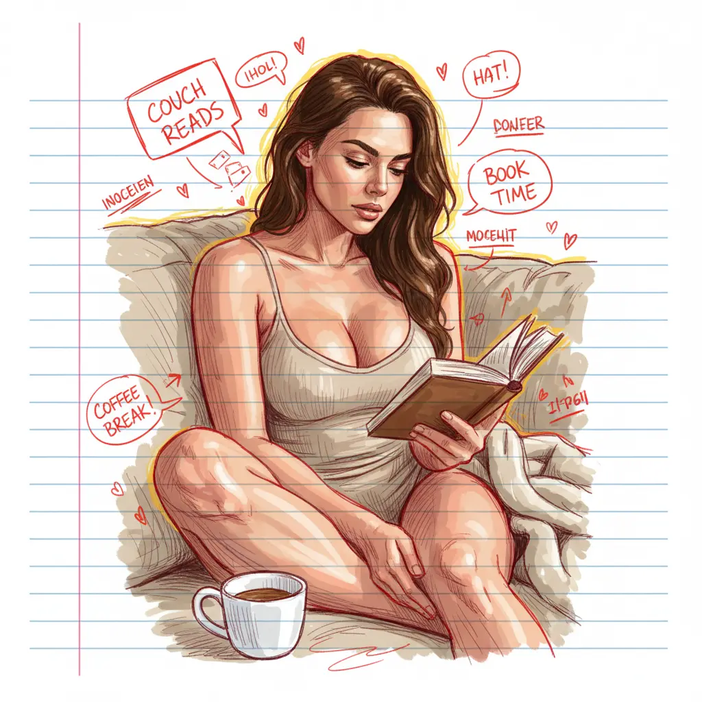 Hand-drawn portrait illustration Nano Banana prompt example