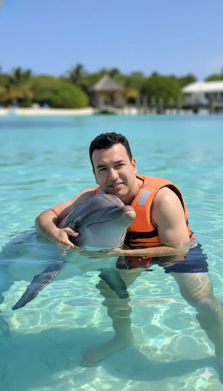 The Dolphin Nano Banana prompt example