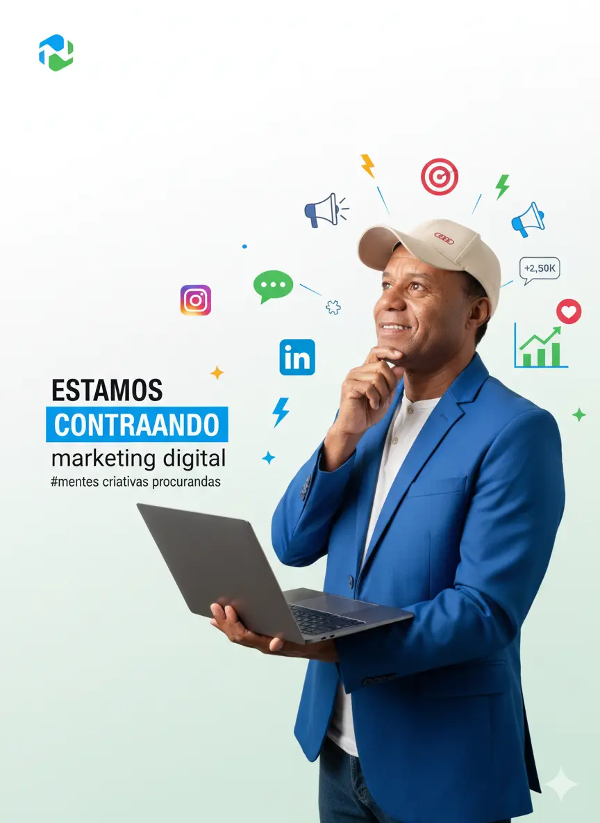 Contratando, Redes Sociais Nano Banana prompt example