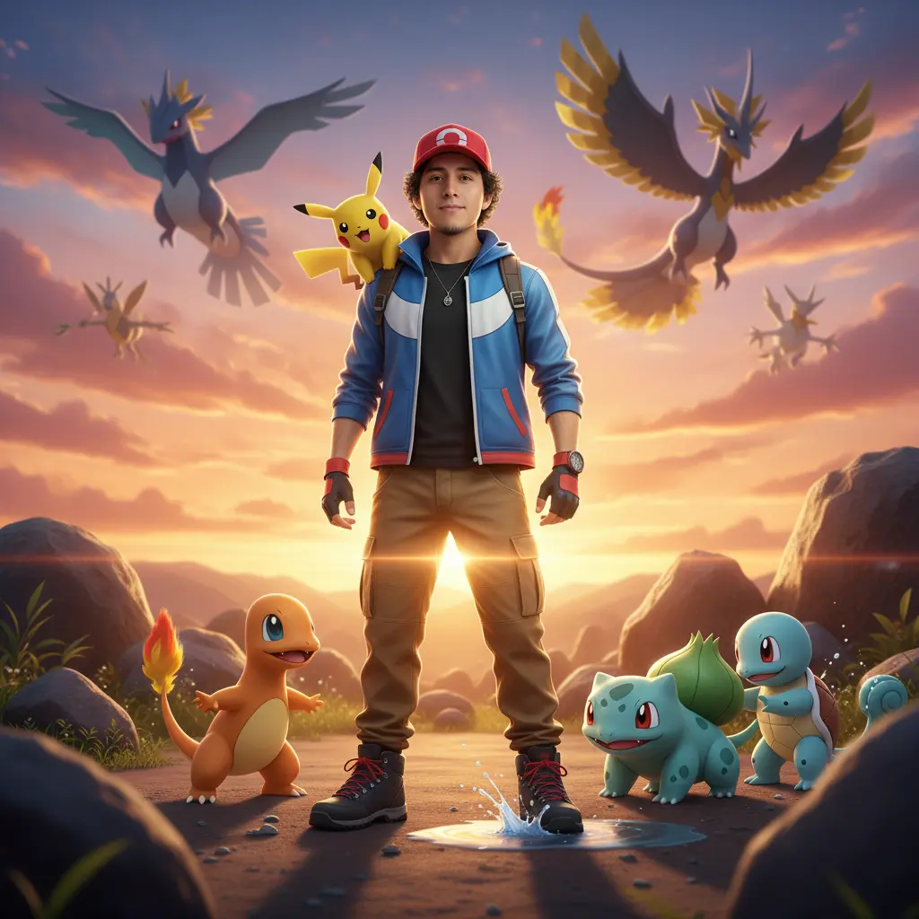 Aventura Pokémon Nano Banana prompt example
