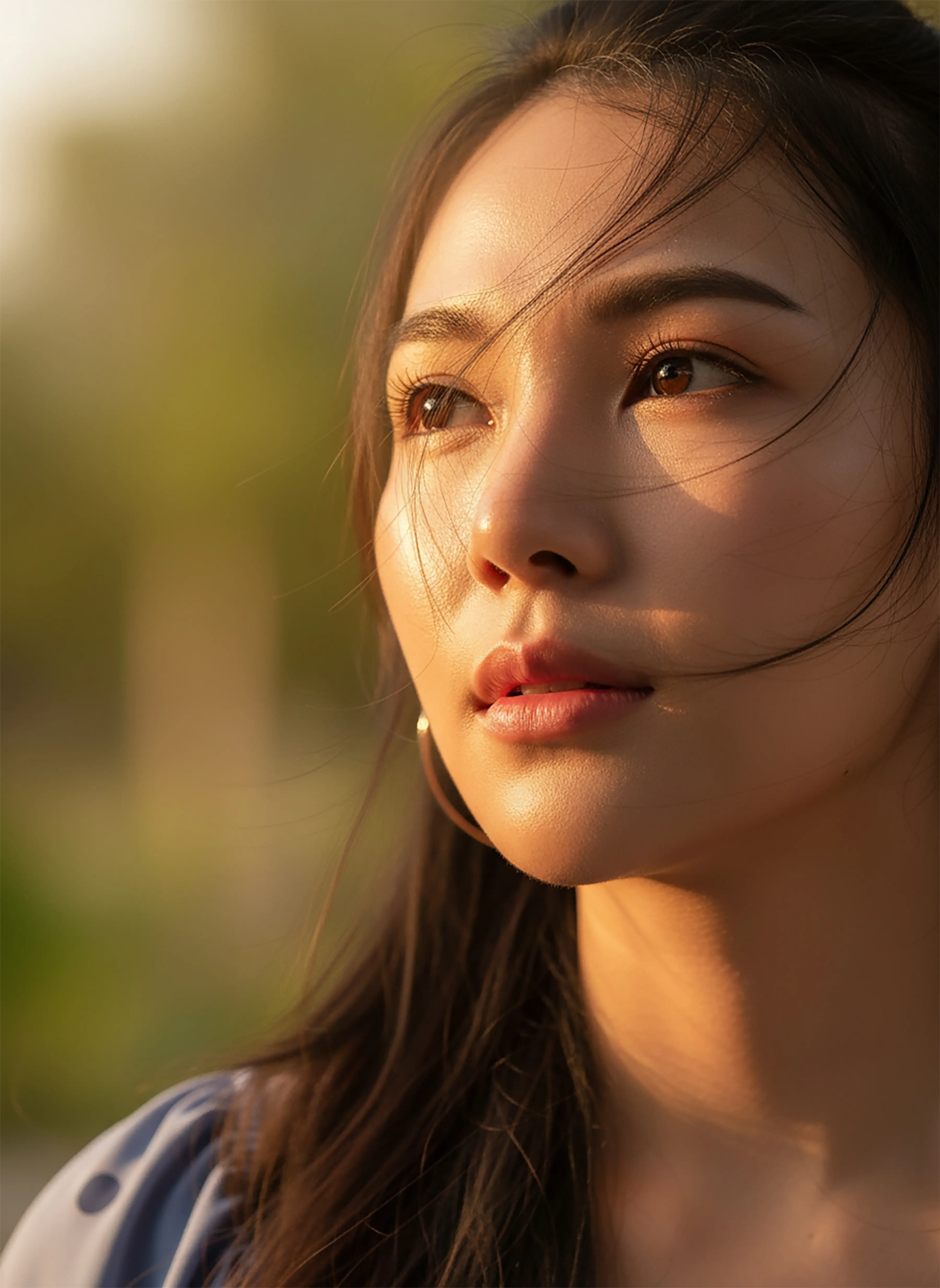 Golden Hour Portrait Of A Young Woman Nano Banana prompt example