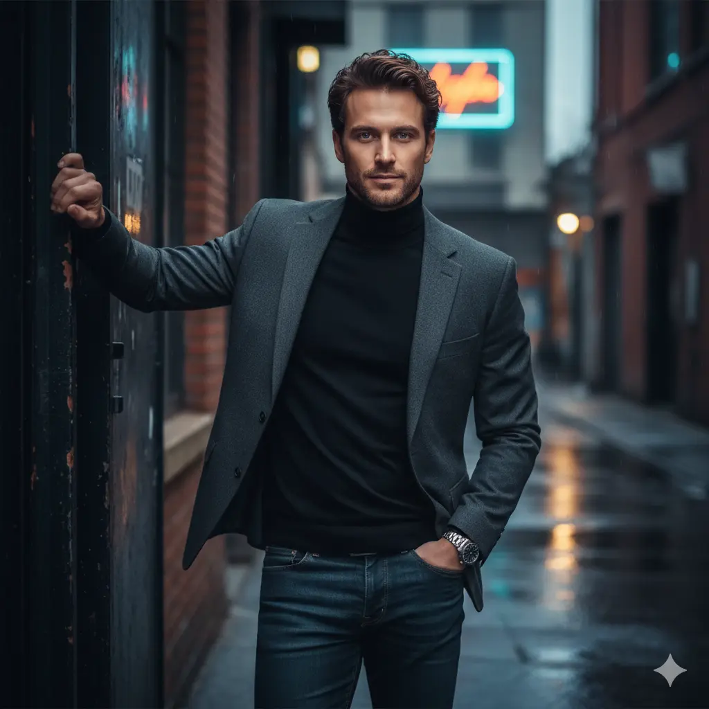 Elegant man Nano Banana prompt example