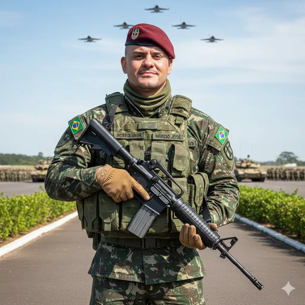 Exército Nano Banana prompt example