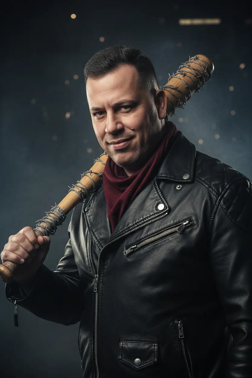 Negan - The Walking Dead Nano Banana prompt example